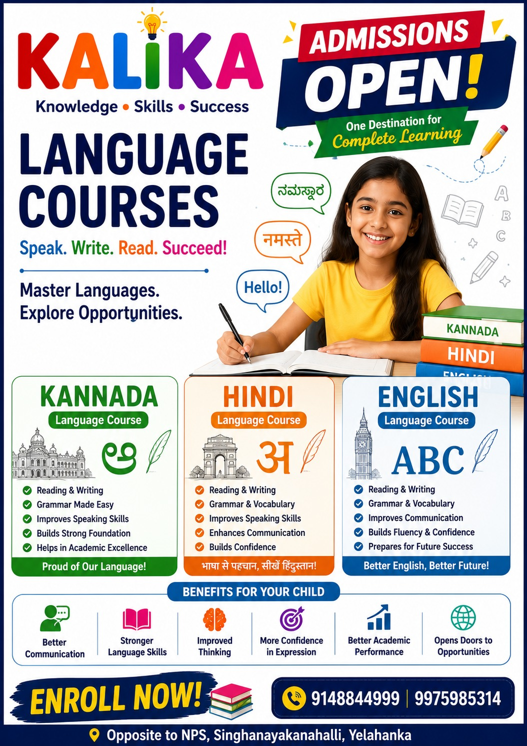 Language Courses Flyer
